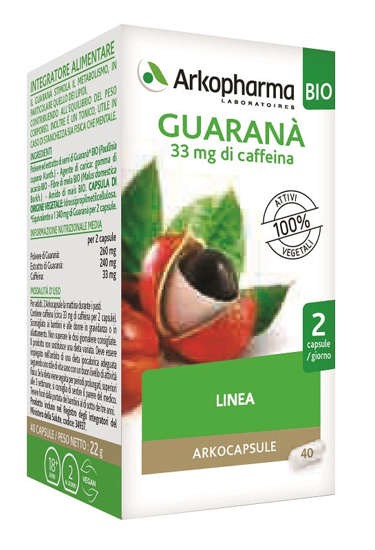 ARKOCAPSULE GUARANA  BIO   40CPS