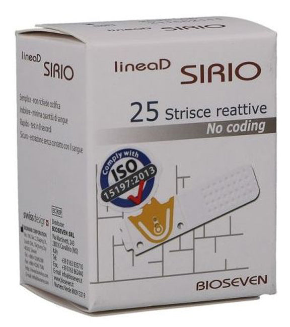 LINEA D SIRIO GLUCOSE 25 STRISCE