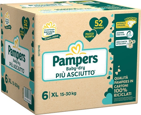 PAMPERS BD QUADRI DWCT XL   52PZ
