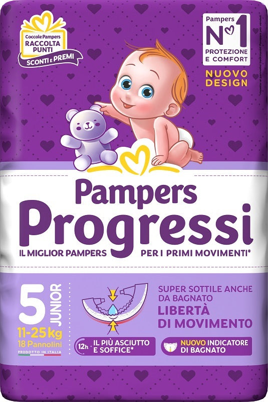 PAMPERS PROGRES.JUNIOR11-25KGX18
