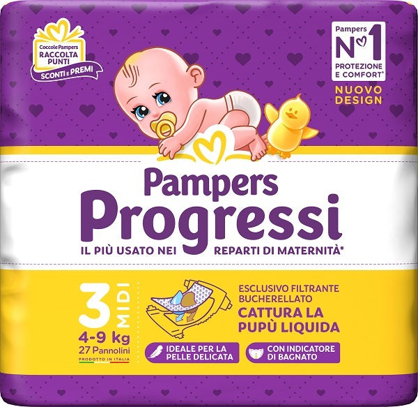 PAMPERS PROGRES.MIDI   4- 9KGX27