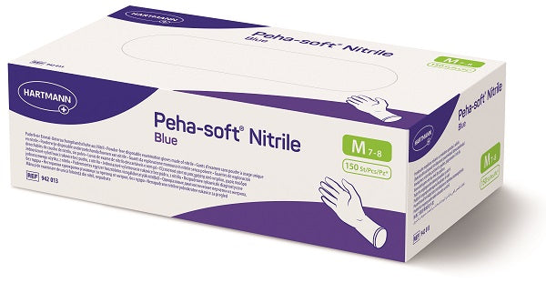 PEHASOFT GUANTI NITR.BLU M  X150