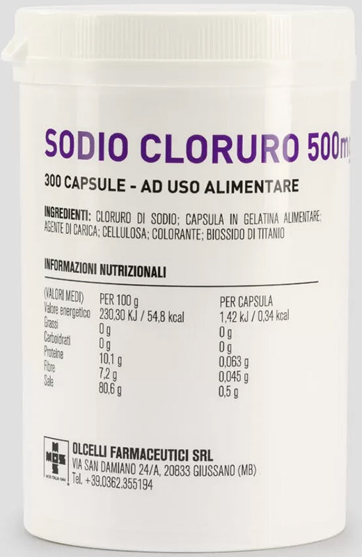SODIO CLORURO       300CPS 500MG