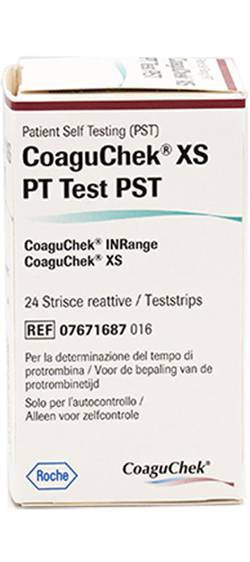 COAGUCHEK XS PT PST   24 STRISCE