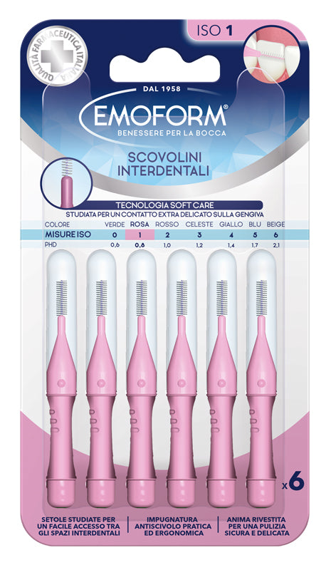 EMOFORM SCOVOLINO ISO 1 ROSA  X6