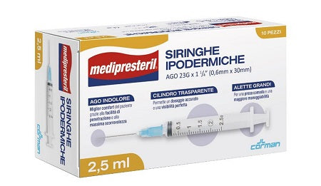 M/PRESTERIL SIR.2,5ML G23   10PZ