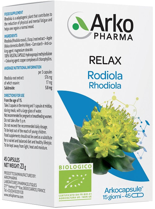 ARKOCAPSULE RODIOLA BIO    45CPS