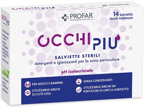 PROFAR OCCHI PIU  SALVIETTE 14PZ