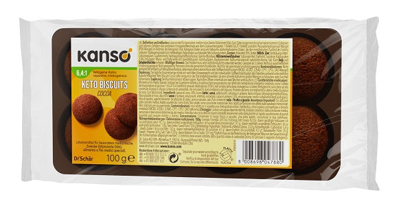 KANSO KETO BISCUITS COCOA   100G