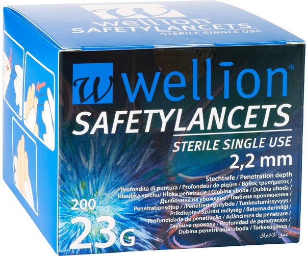 WELLION SAFETYLANCETS G23  200PZ