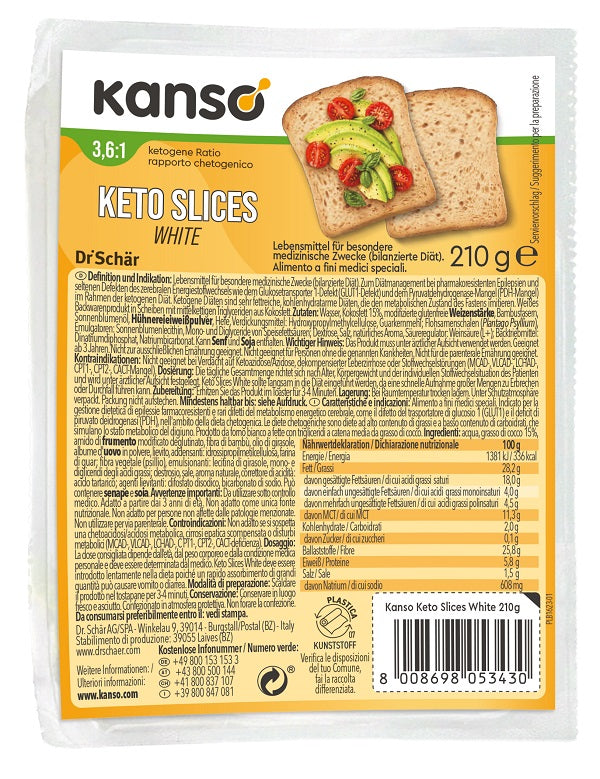 KANSO KETO SLICES WHITE 210G