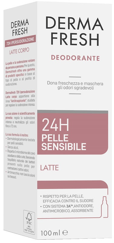 DERMAFRESH 24H P/SENS LAT100ML