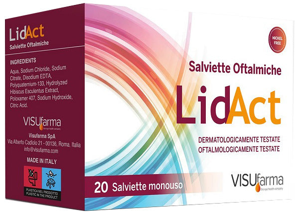 LIDACT SALVIETTE OFTAL.MONO.20PZ