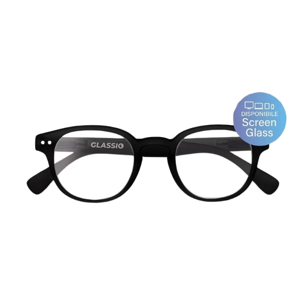 GLASSIO NEWPORT OCCHIALE NERO +3,0