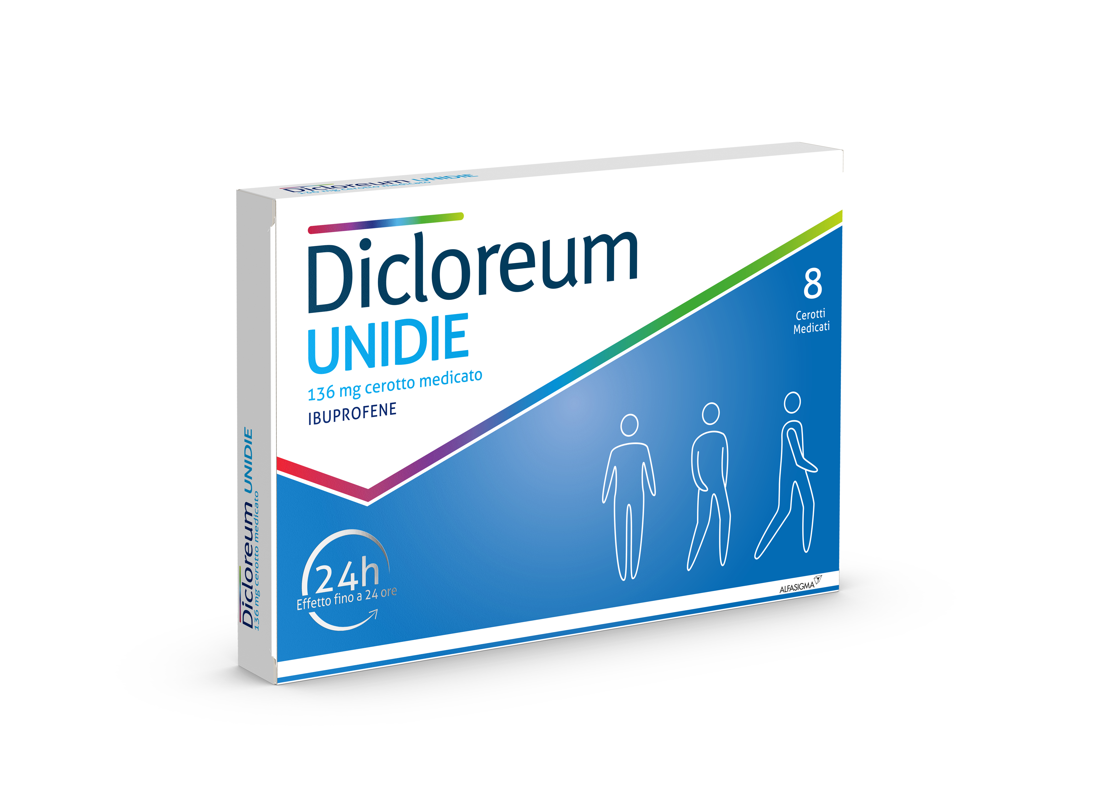 DICLOREUM UNIDIE*8CER 136MG24H