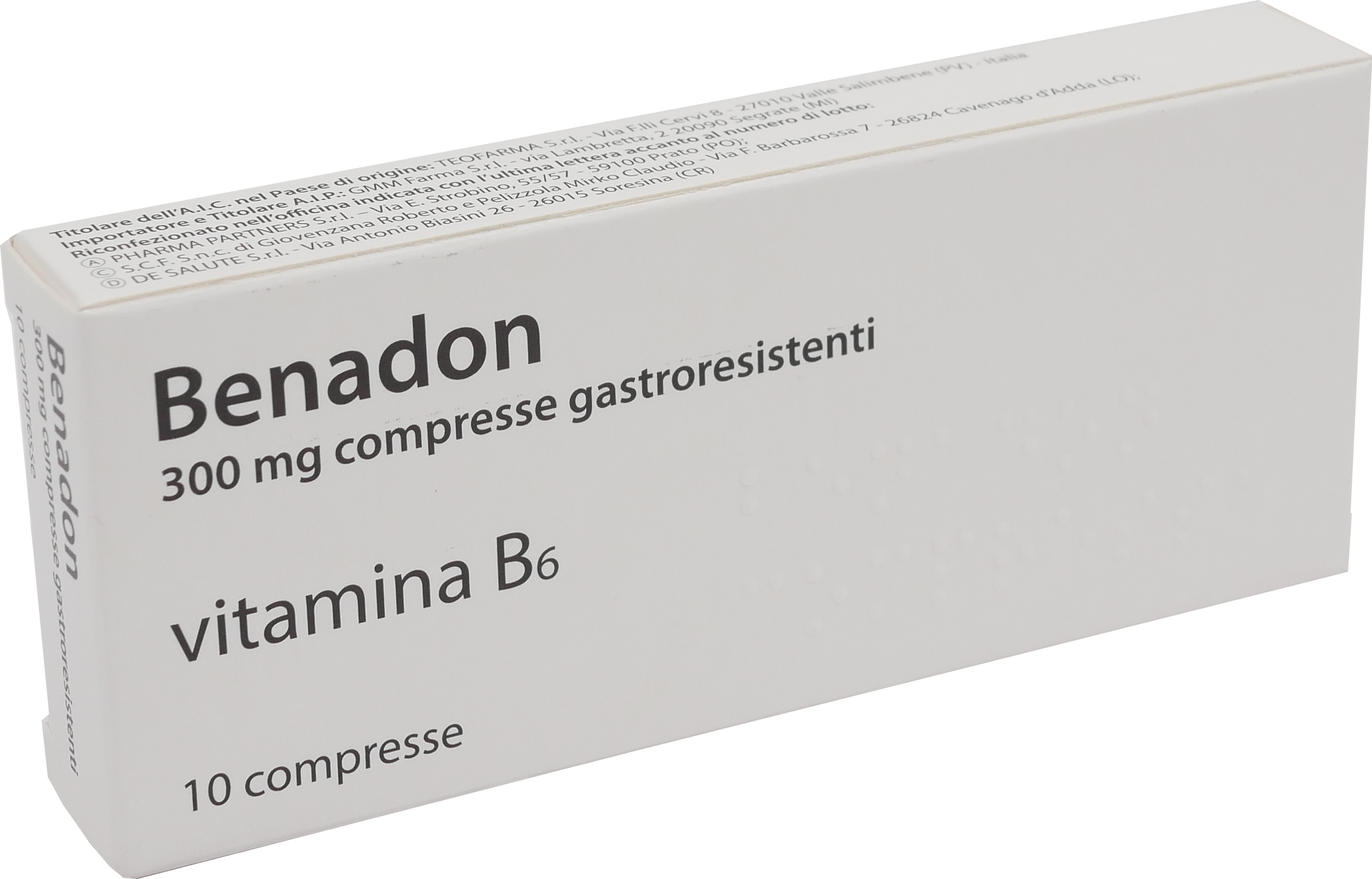 BENADON*10CPR GASTRORES 300MG