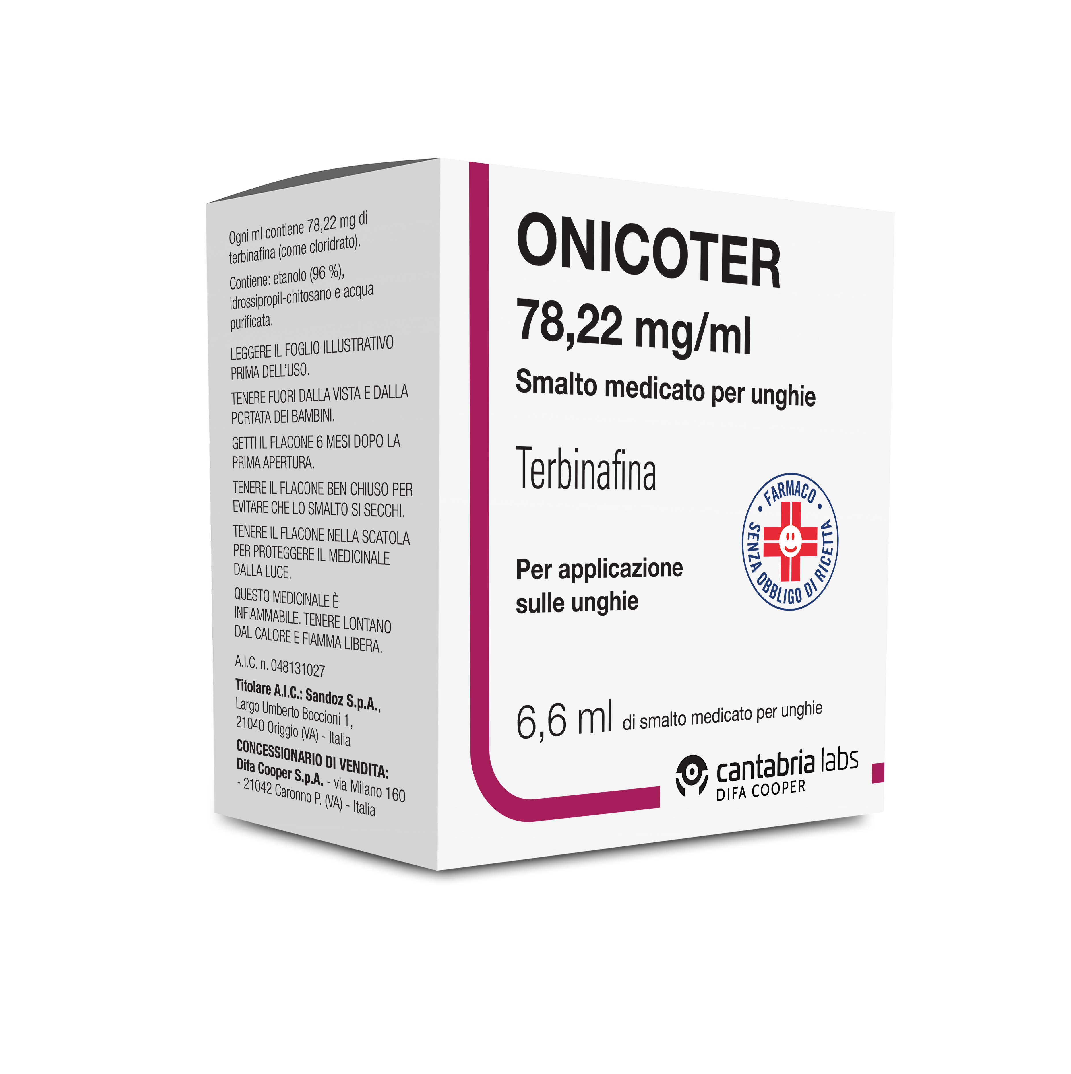 ONICOTER*SMALTO MED 1FL 6,6ML