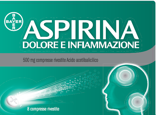 ASPIRINA DOLORE INF*8CPR 500MG