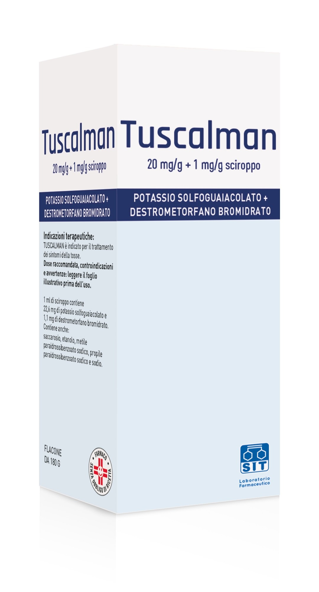 TUSCALMAN*SCIR 180G 20+1MG/G