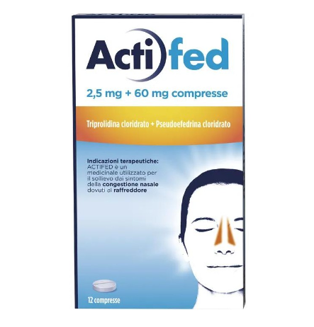 ACTIFED*12CPR 2,5MG+60MG