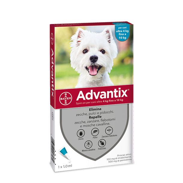 ADVANTIX SPOT ON*1 PIPETTA 4-10KG