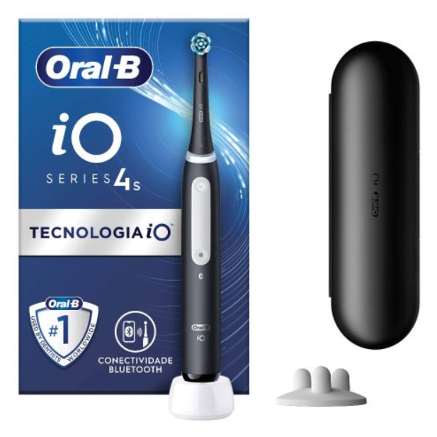 ORALB IO 4S NERO SPAZZ + TRAVEL