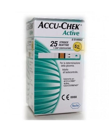 ACCU-CHEK ACTIVE STRIPS 25PZ